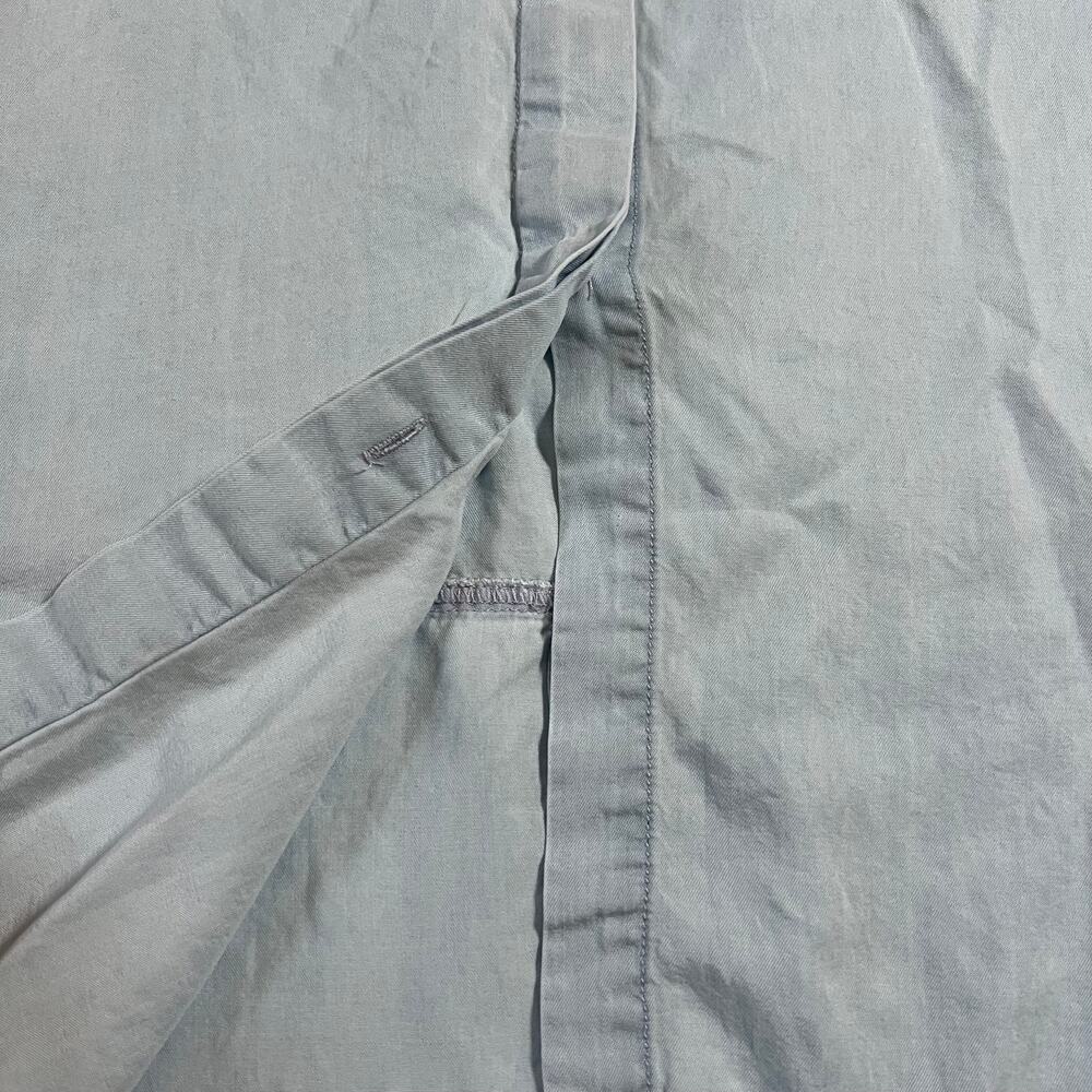 Per Se Women's Tencel Button Up Shirt w/ Split Back Size XL Tunic Lightweight - Picture 10 of 11